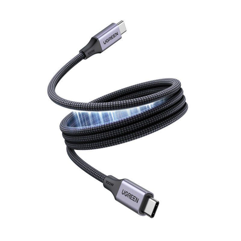 Ugreen 100W USB-C to USB-C Magnetic Charging Cable 1m - Image 1