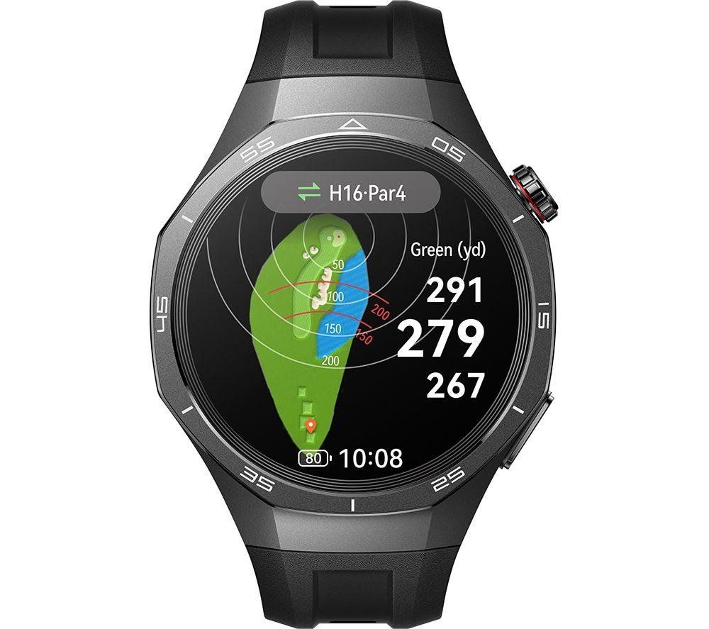 HUAWEI Watch GT 5 Pro - Titanium, Black Fluoroelastomer Strap, 46 mm, Silver/Grey,Black - Image 1