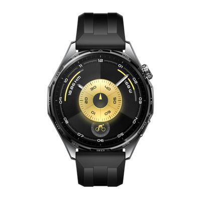 HUAWEI Watch GT 6 - Black with Fluoroelastomer Strap, 46 mm, Black