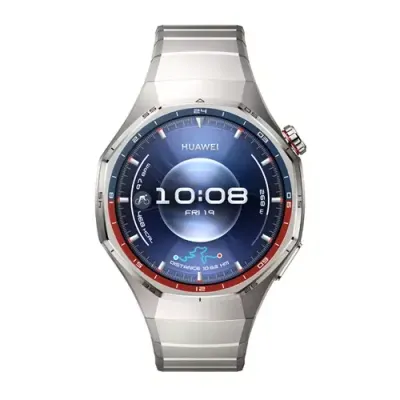 HUAWEI Watch GT 6 Pro - Titanium with Silver Fluoroelastomer Strap, 46 mm, Silver/Grey - Thumbnail 2