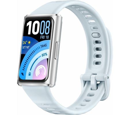 HUAWEI Band 11 Pro Fitness Tracker - Isle Blue, Fluoroelastomer Strap, Blue