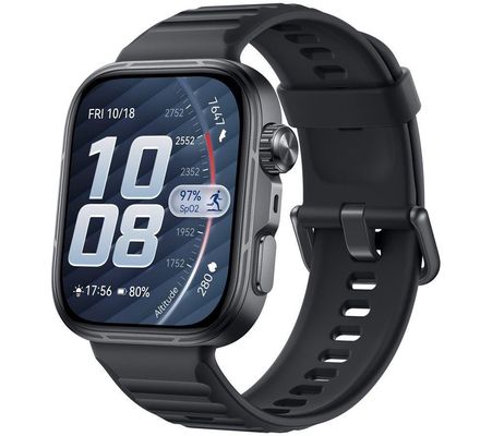 HUAWEI Watch Fit 5 Pro - Titanium Black with Black Fluoroelastomer Strap, Black