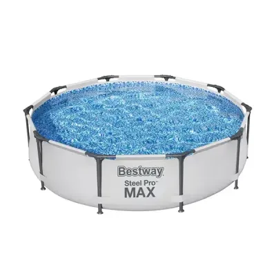 BESTWAY Steel Pro Max BW56408GB-21 Round Swimming Pool - Grey - Thumbnail 2