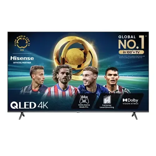 Hisense 65E77NQTUK PRO TV 165.1 cm (65") 4K Ultra HD Smart TV Wi-Fi Grey 400 cd/m - Image 1