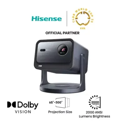 Hisense C2TUK data projector 2000 ANSI lumens UHD 4K (3840x2160) Grey - Thumbnail 2