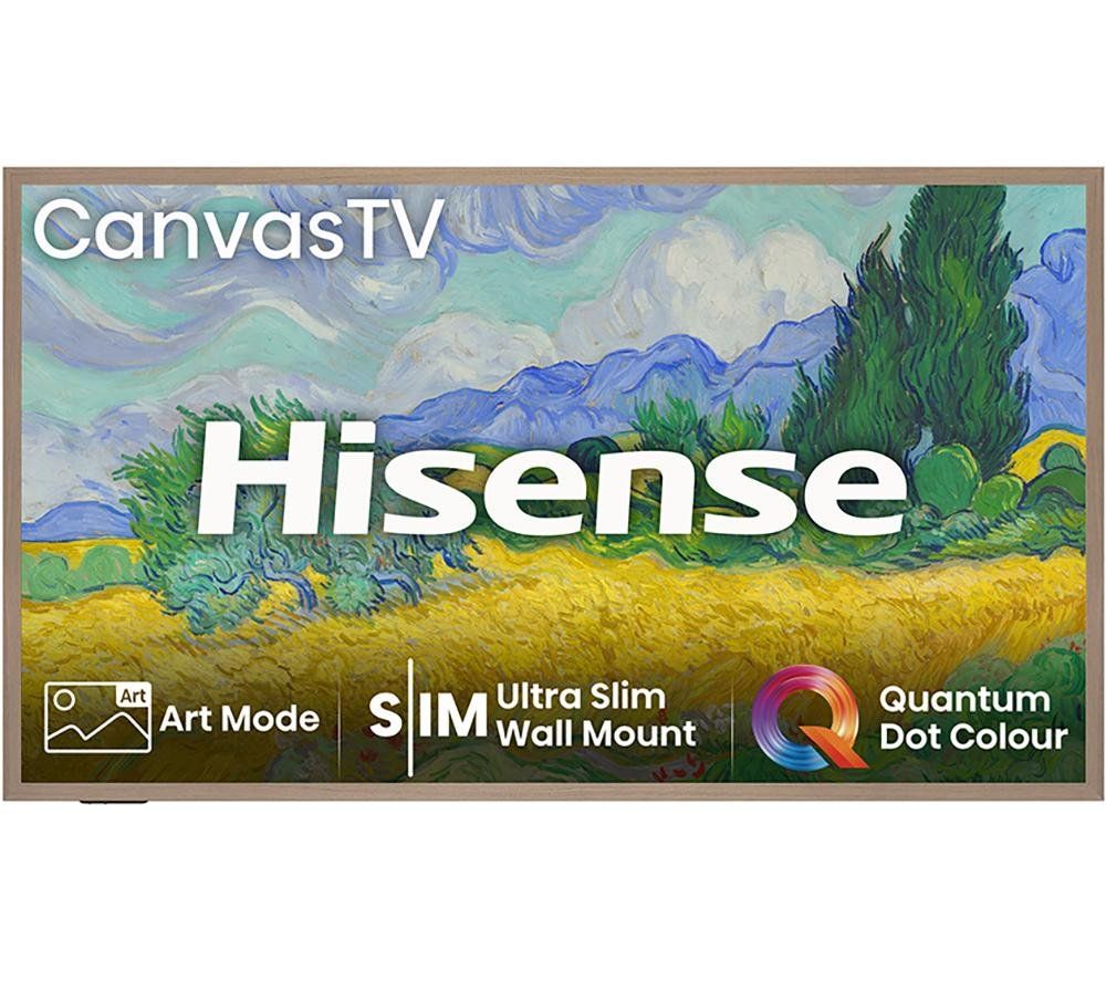 Hisense 55S7NQTUK 2025 55" QLED Canvas 4K Smart TV - BROWN - Image 1