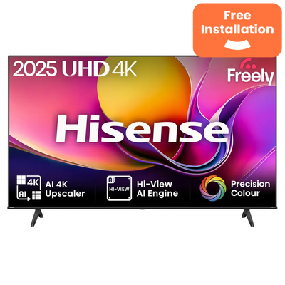 65" HISENSE E6Q LED 4K HDR Smart TV with Freely - 65E6QTUK, Black