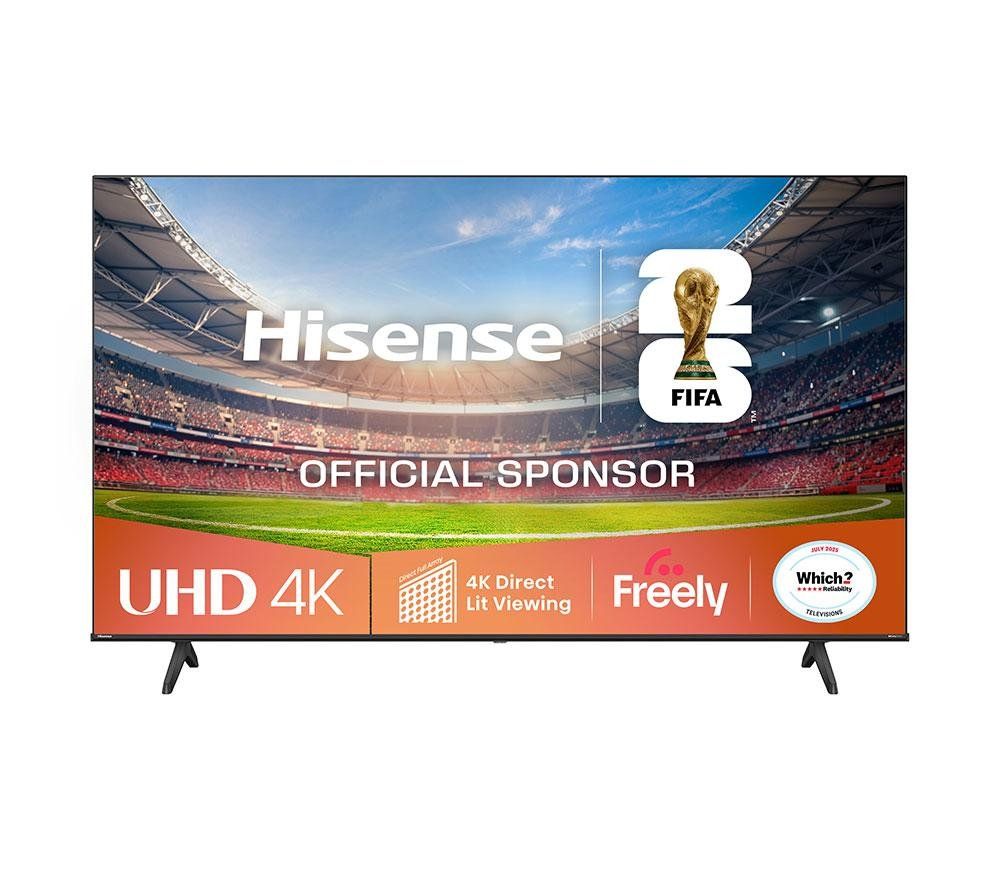 Hisense 75" A6QTUK 4K Ultra HD Smart TV with Freely - Image 1