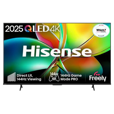 Hisense 43" E78QTUK PRO 144Hz QLED Smart AI TV with Freely