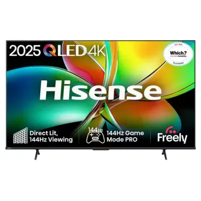 Hisense 65" E78QTUK PRO 144Hz QLED Smart AI TV with Freely - Thumbnail 2