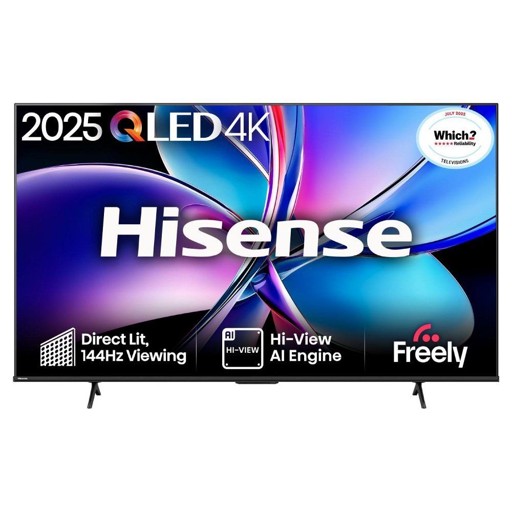 85" HISENSE E7Q PRO QLED 4K HDR Smart TV with Freely - 85E7QTUK PRO, Black - Image 1