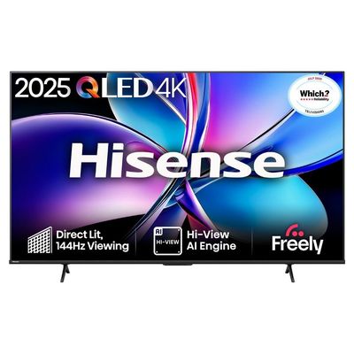 85" HISENSE E7Q PRO QLED 4K HDR Smart TV with Freely - 85E7QTUK PRO, Black