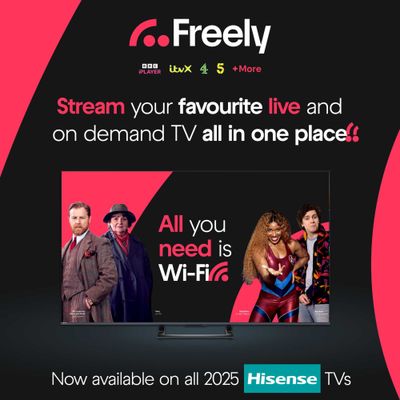 Hisense 32" E5QTUK QLED FHD Smart TV with Freely