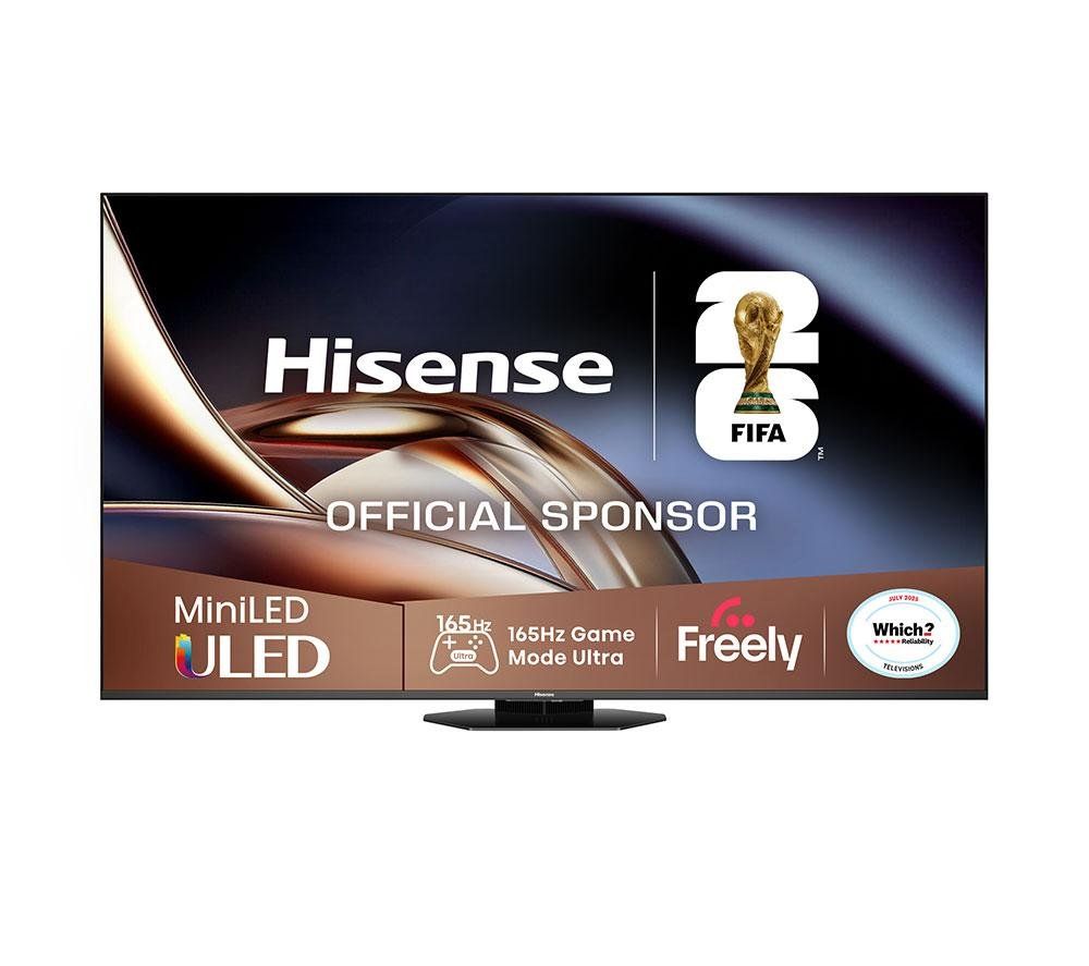 Hisense 55" U8QTUK MiniLED 165Hz Smart AI TV with Freely - Image 1