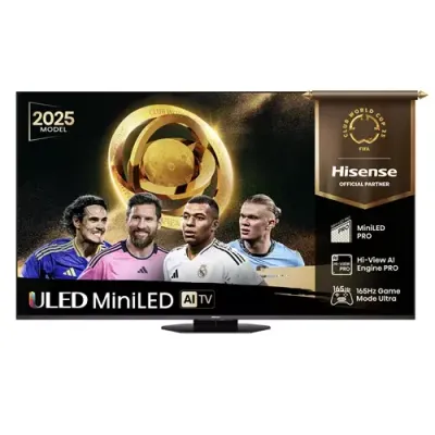 Hisense 55" U8QTUK MiniLED 165Hz Smart AI TV with Freely - Thumbnail 2