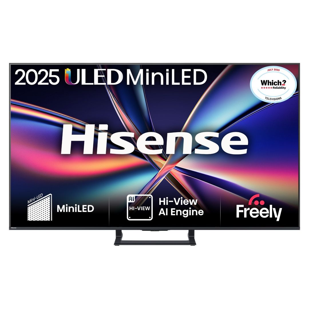 Hisense 50" E8QTUK MiniLED 144Hz Smart AI TV with Freely - Image 1