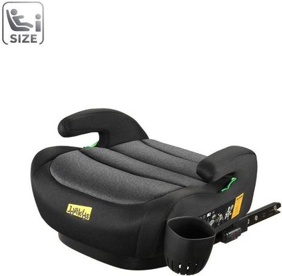 Jovikids OHHO+ i-Size Booster Car Seat, 125-150cm Highback Toddler Booster Seat with ISOFIX, ECE R129 Approved, Seat Belt Guide, Lightweight & Portable, Removable Machine Washable Cover - Black