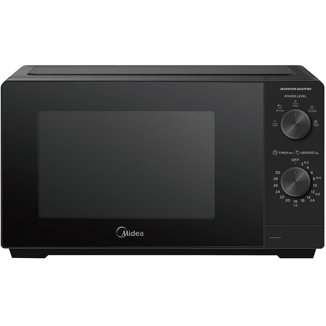 Midea MMOP01MZ-BK 20L Freestanding Solo Microwave Oven 700W Black - Image 1