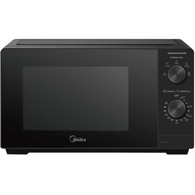 Midea MMOP01MZ-BK 20L Freestanding Solo Microwave Oven 700W Black