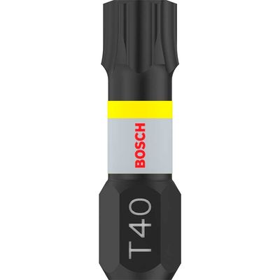 Bosch PRO Impact Control Torsion Torx Screwdriver Bits T40 25mm Pack of 2