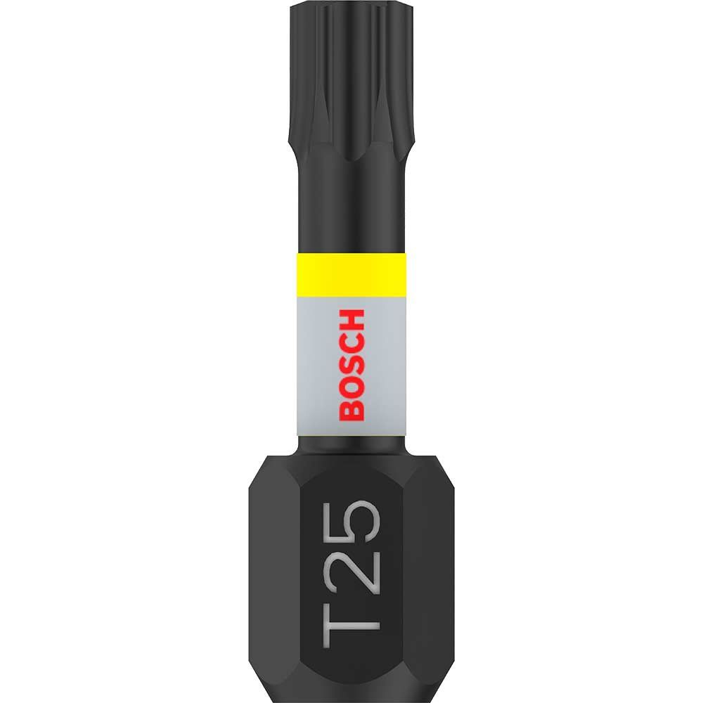 Bosch PRO Impact Control Torsion Torx Screwdriver Bits T25 25mm Pack of 2 - Image 1