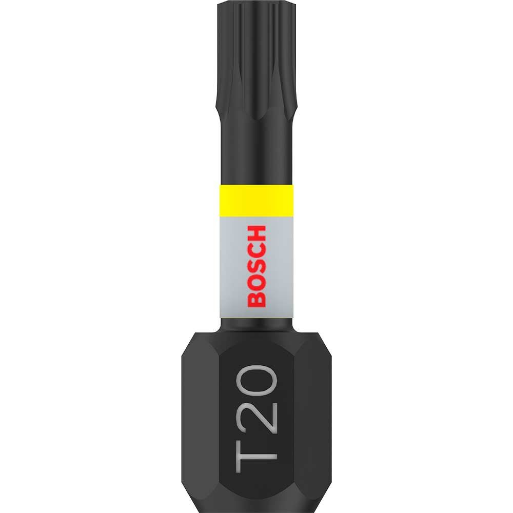 Bosch PRO Impact Control Torsion Torx Screwdriver Bits T20 25mm Pack of 2 - Image 1