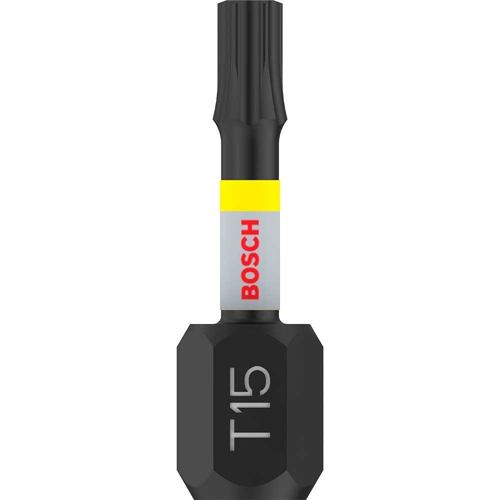 Bosch PRO Impact Control Torsion Torx Screwdriver Bits T15 25mm Pack of 2 - Image 1