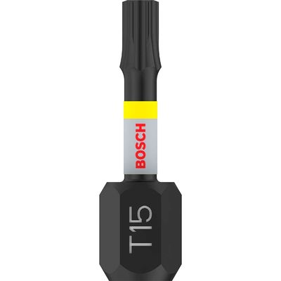 Bosch PRO Impact Control Torsion Torx Screwdriver Bits T15 25mm Pack of 2