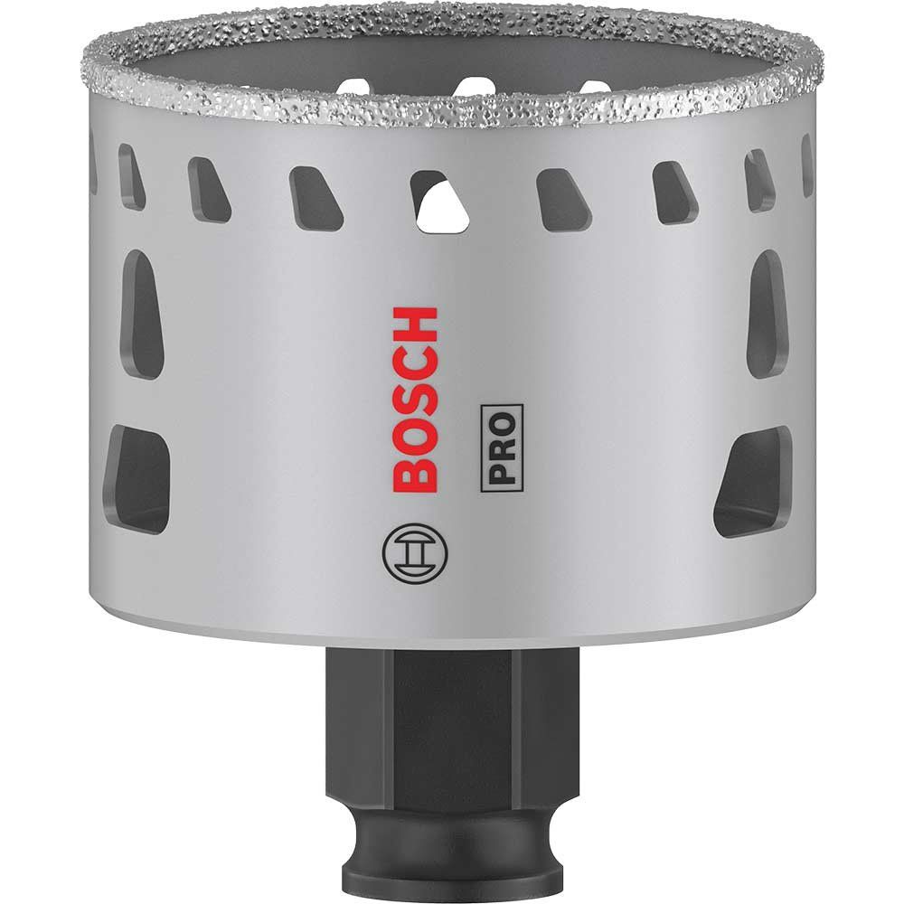 Bosch PRO Power Change Plus Diamond Grit Tile Hole Saw 57mm - Image 1