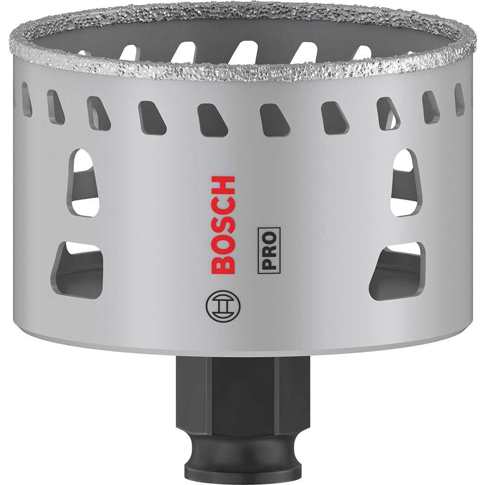 Bosch PRO Power Change Plus Diamond Grit Tile Hole Saw 68mm - Image 1