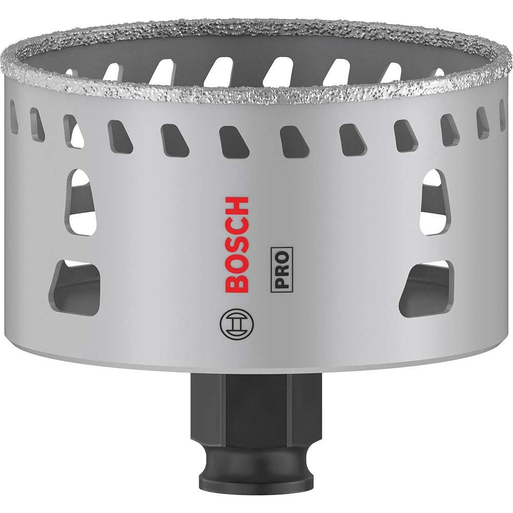 Bosch PRO Power Change Plus Diamond Grit Tile Hole Saw 76mm - Image 1