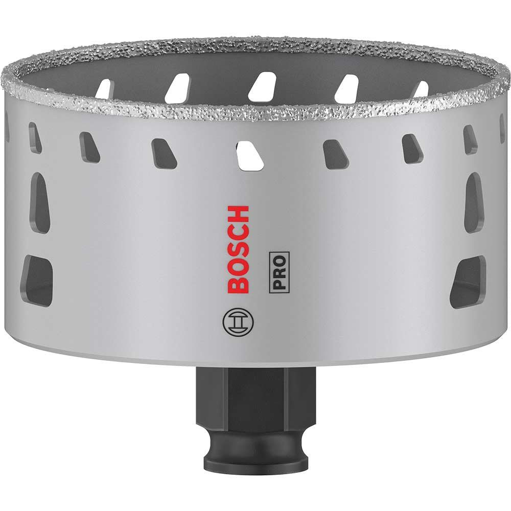 Bosch PRO Power Change Plus Diamond Grit Tile Hole Saw 83mm - Image 1