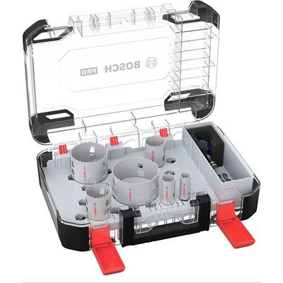 Bosch PRO 9 Piece Multi Material PC Plus Hole Saw Set