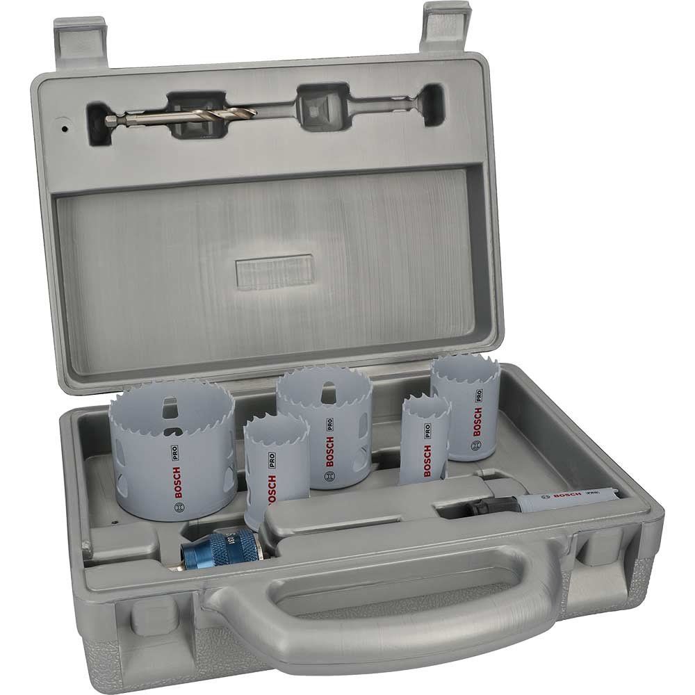 Bosch PRO 9 Piece Multi Material PC Plus Hole Saw Set - Image 1