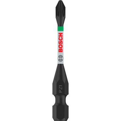 Bosch PRO Impact Control Torsion Pozidriv Screwdriver Bits PZ1 55mm Pack of 2