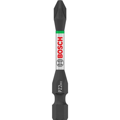Bosch PRO Impact Control Torsion Pozidriv Screwdriver Bits PZ2 55mm Pack of 15