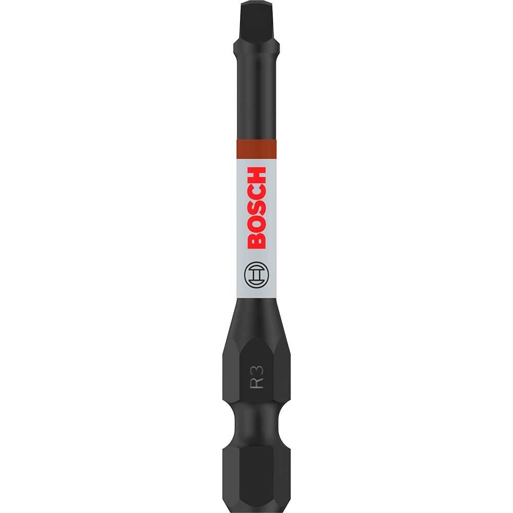 Bosch PRO Impact Control Robertson Screwdriver Bit R3 Square 55mm Pack of 2 - Image 1