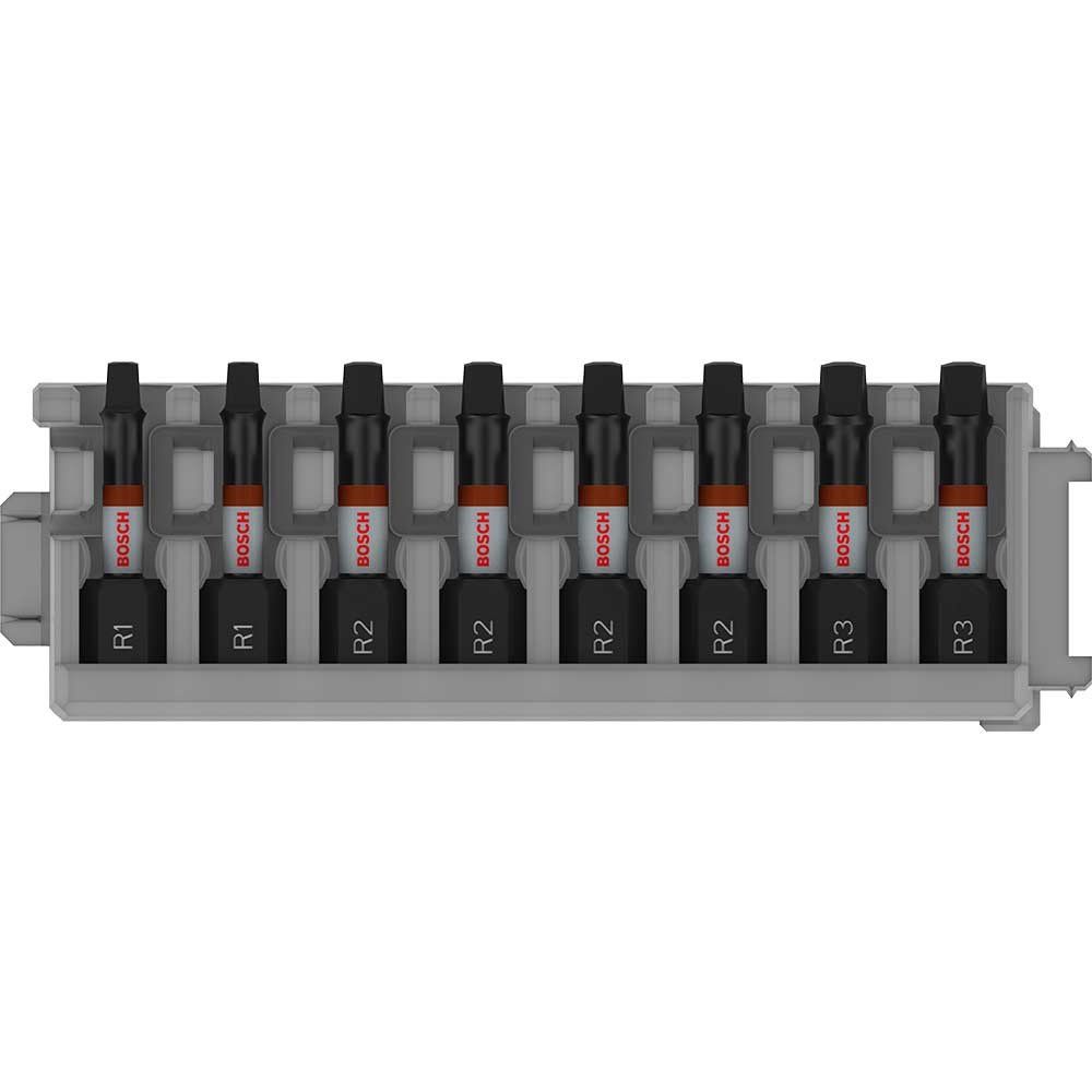 Bosch PRO 8 Piece Impact Robertson Screwdriver Bit Set - Image 1