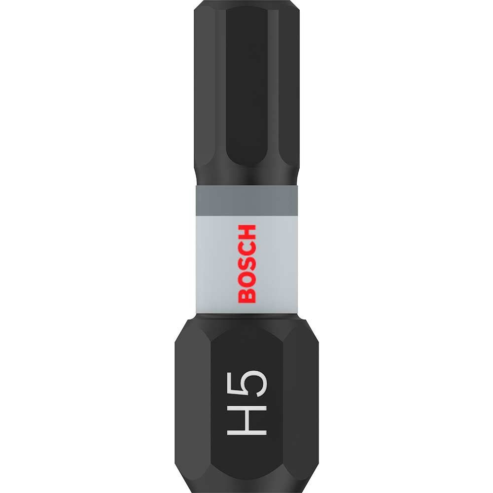 Bosch PRO Hex Impact Screwdriver Bit Hex 5mm 25mm Pack of 2 - Image 1