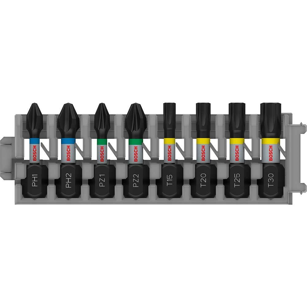 Bosch PRO 8 Piece Impact Phillips / Pozi / Torx Screwdriver Bit Set - Image 1