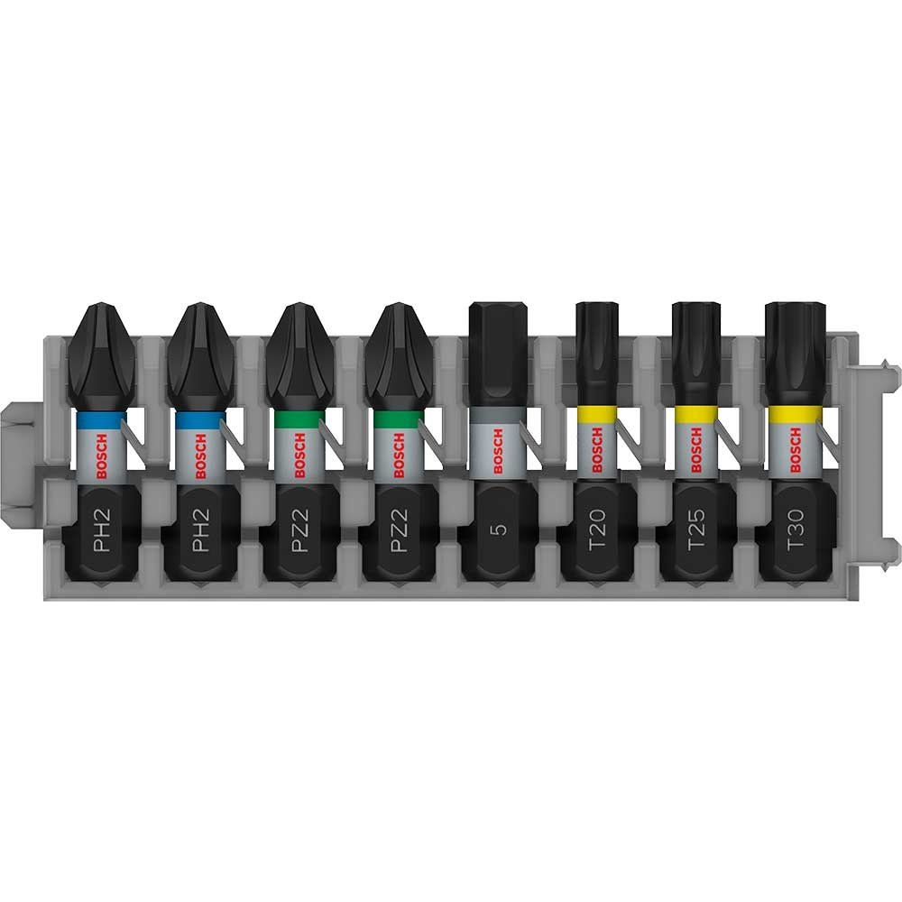 Bosch PRO 8 Piece Impact Phillips / Pozi / Hex / Torx Screwdriver Bit Set - Image 1