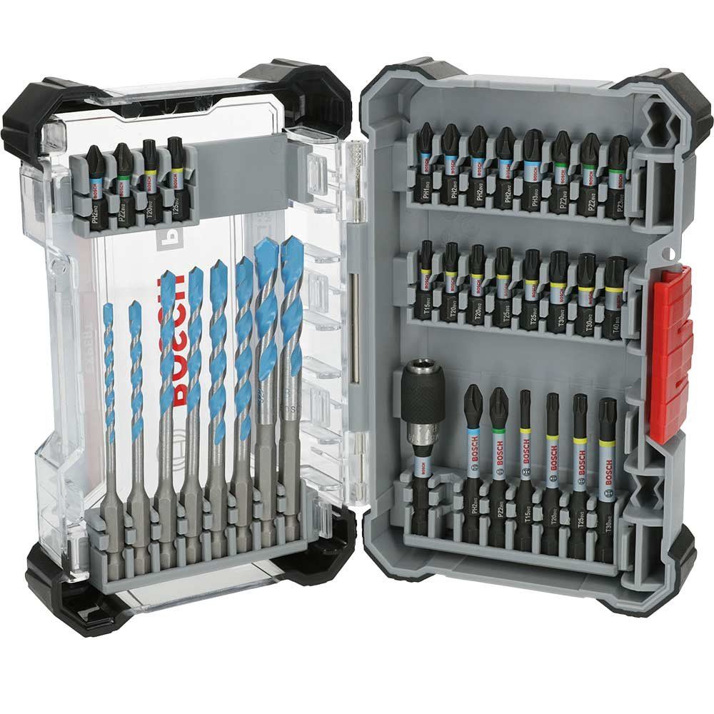Bosch PRO 35 Piece Mixed Impact Drill and Screwdriver Bit Set - Image 1