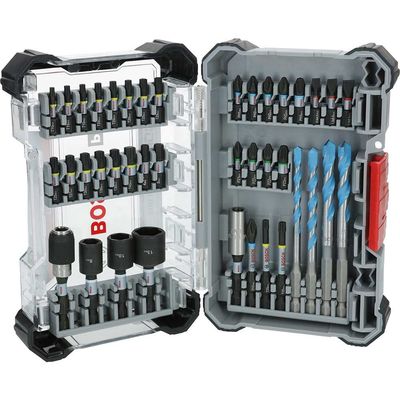 Bosch PRO 40 Piece Impact Multiconstruction Drill and Screwdriver Bit Set