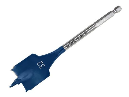 Powertool Accessories Expert Self Cut Speed Spade Drill Bit 32 X 100 X 152Mm - Blue - Thumbnail 2