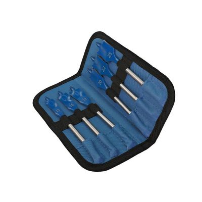Powertool Accessories Expert Self Cut Speed Spade Drill Bit Set, 6 Piece - Blue