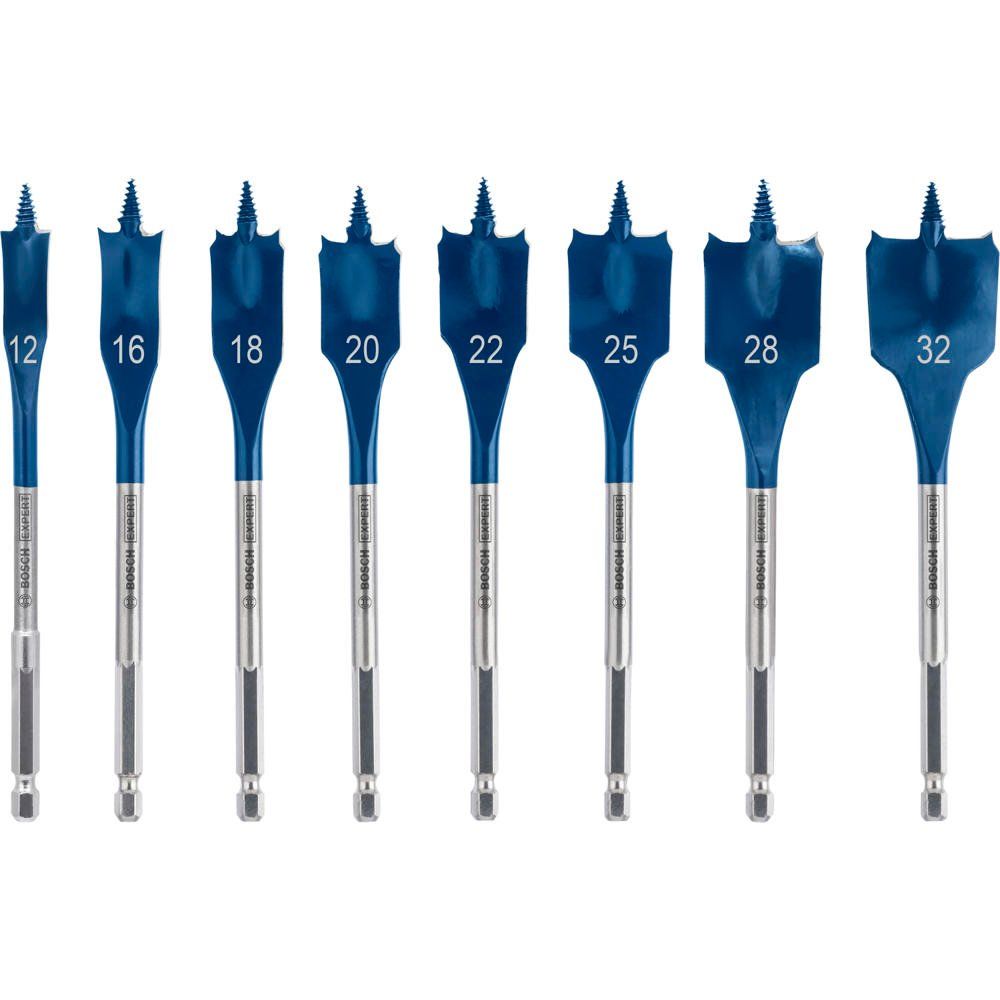 Bosch EXPERT 8 Piece Self Cut Speed Spade Drill Bit Set - Image 1