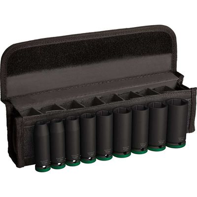 Bosch PRO 9 Piece 1/2" Drive Deep Hexagon Impact Socket Set 1/2"