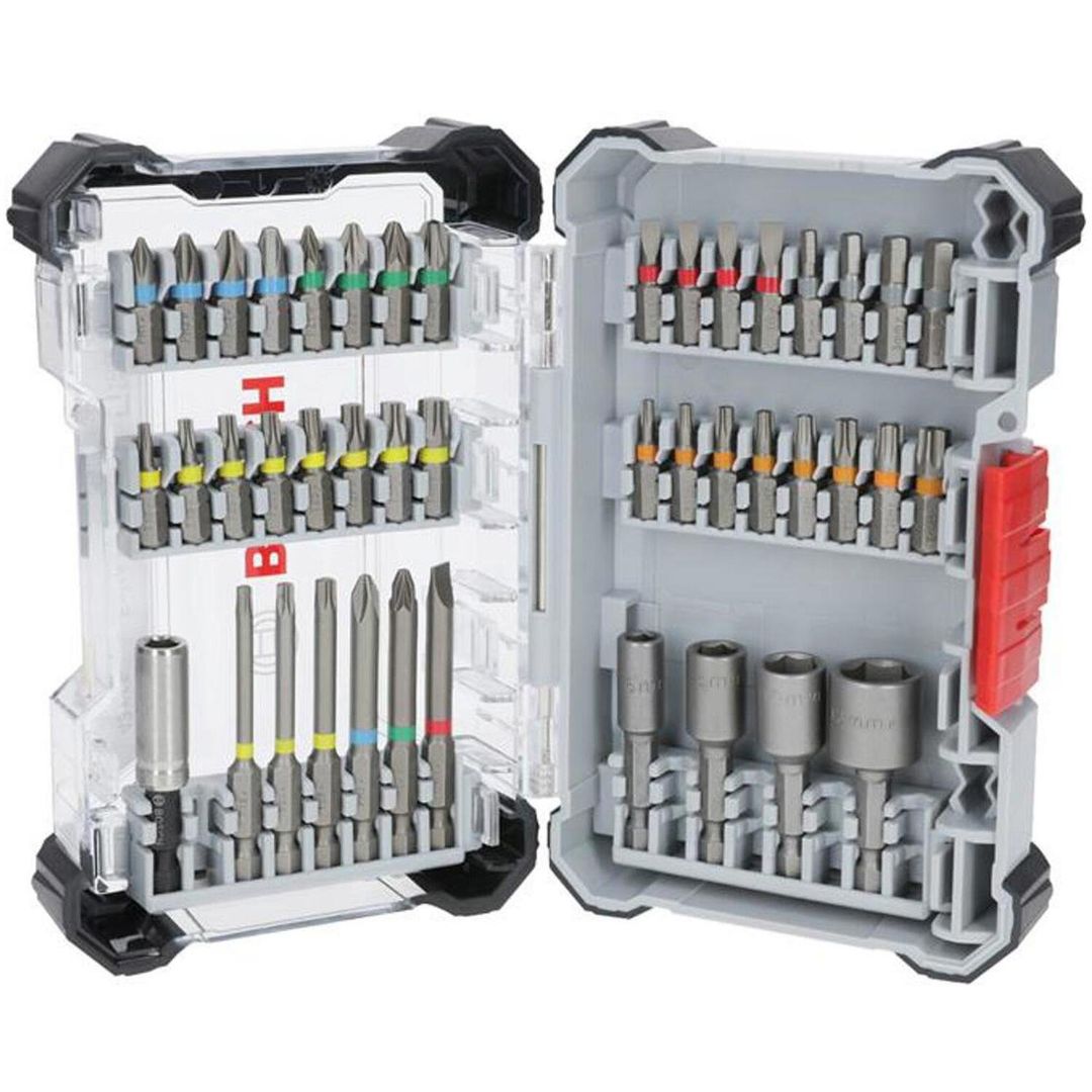 Bosch Powertool Accessories Extra Hard Screwdriver Bit Set, 43 Piece - Black - Image 1