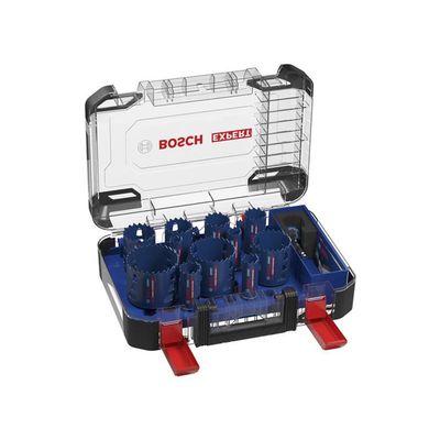 Powertool Accessories Expert Multi Material Pc Plus Plumbers Hole Saw Set, 14 Piece - Blue