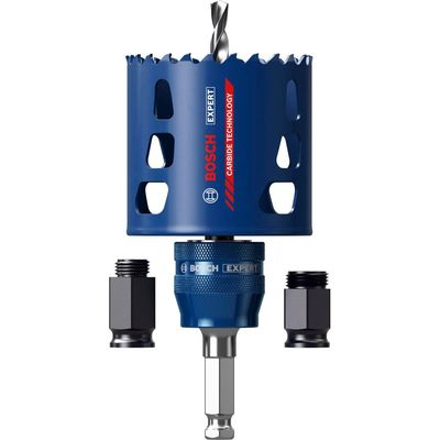 Bosch EXPERT 4 Piece Multi Material PC Plus Hole Saw Starter Set 51mm
